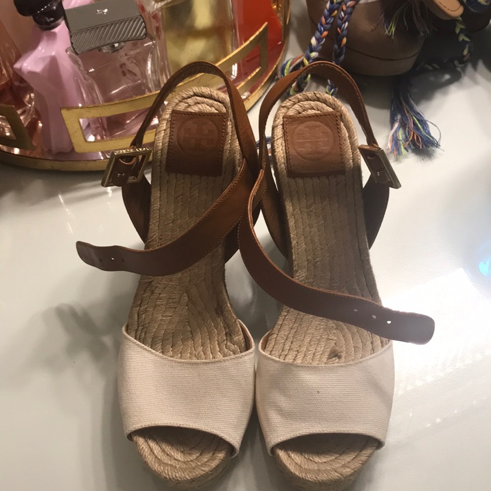 brand new never worn Tory Burch wedges